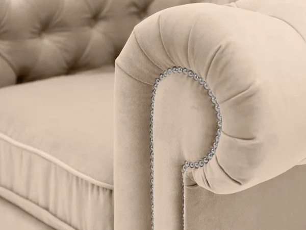 Кресло Chesterfield бежевый — изображение 3