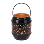 Подсвечник Stars black&gold