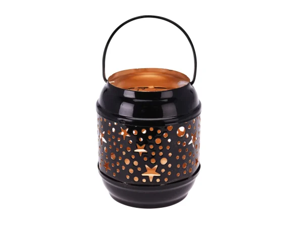 Подсвечник Stars black&gold
