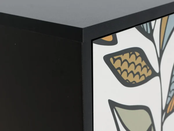 Тумба малая Boho Color черный, с принтом — изображение 3