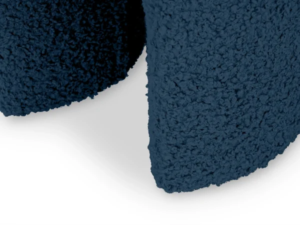 Пуф Shaggy синий, белый — изображение 3