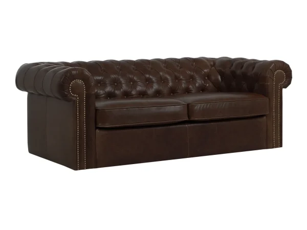 Диван Chesterfield коричневый — изображение 2