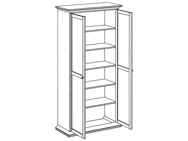 Шкаф двухдверный дуб сонома — изображение 3