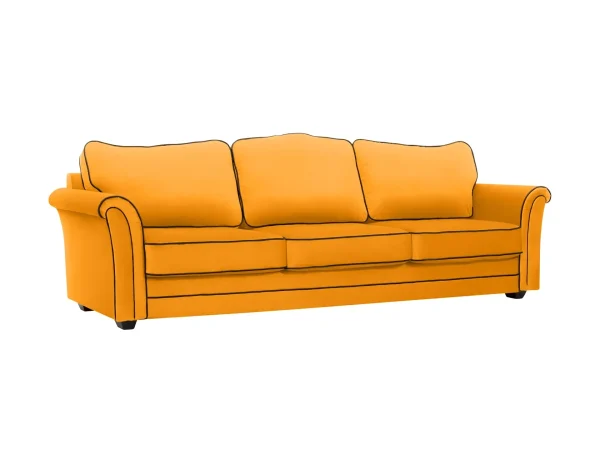Диван трехместный Sydney желтый — изображение 2