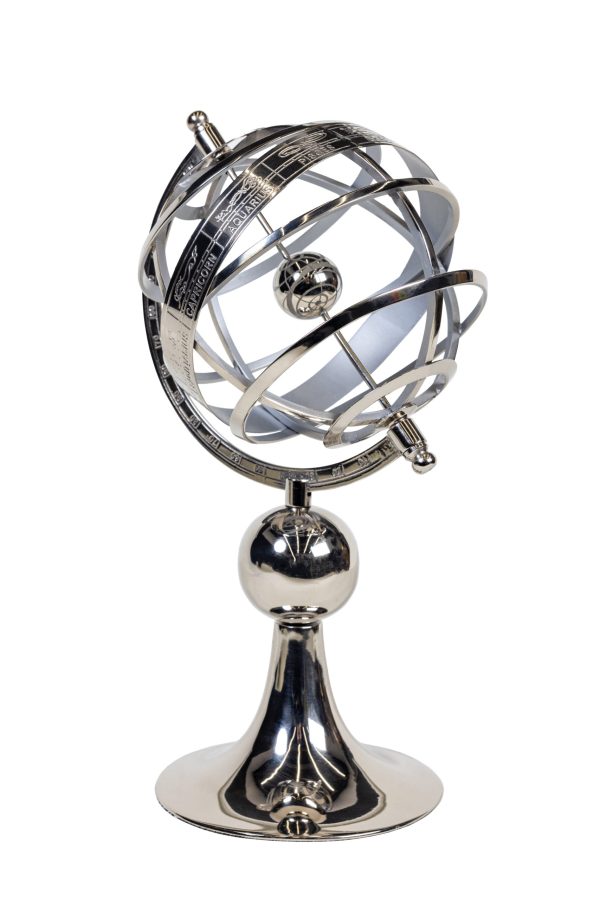 Армиллярная сфера серебро 0.29x0.12x0.12м