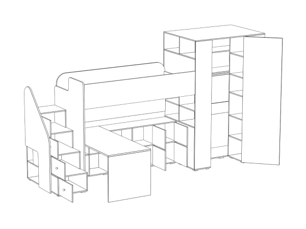 Композиция Play 7 бежевый, ясень коимбра — изображение 3