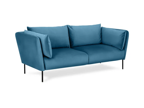 Диван Copenhagen 2-местный синий, белый — изображение 2