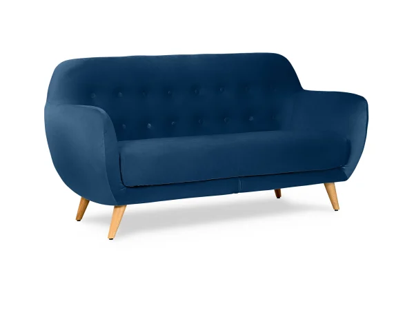 Диван Loa 2-местный синий, белый — изображение 2