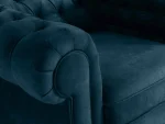 Кресло Chesterfield синий, белый — изображение 2