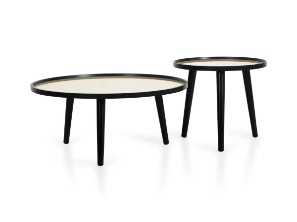 Набор журнальных столов Focus бежевый, черный — изображение 2