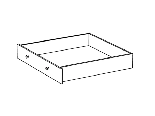 Ящик выкатной Reina белый — изображение 2