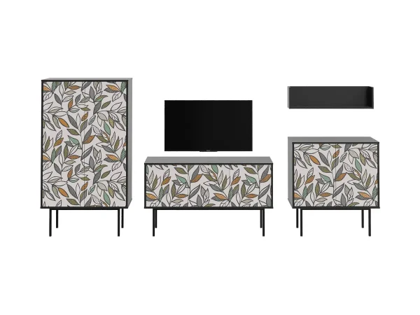 Композиция Boho Color 2 черный, с принтом — изображение 2