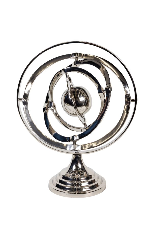 Сфера серебро 0.34x0.34x0.28м