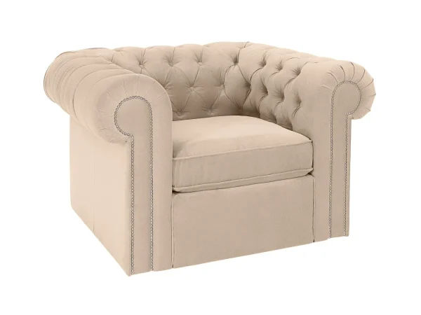 Кресло Chesterfield бежевый — изображение 2