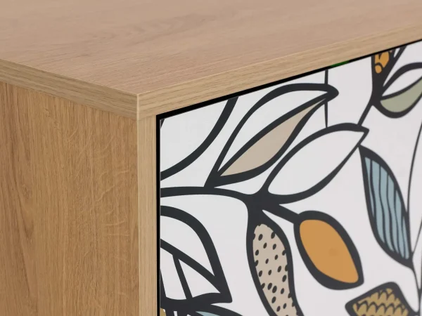 Шкаф Boho Color низкий дуб корбридж, с принтом — изображение 3