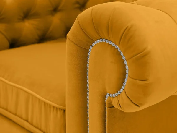 Кресло Chesterfield желтый — изображение 3