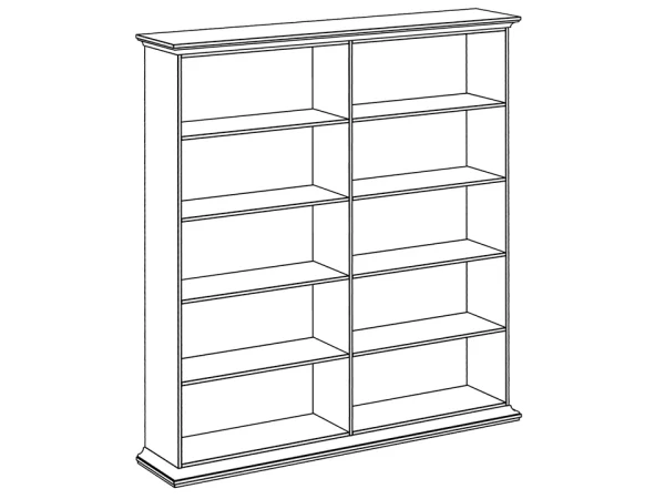 Стеллаж двойной белый — изображение 2