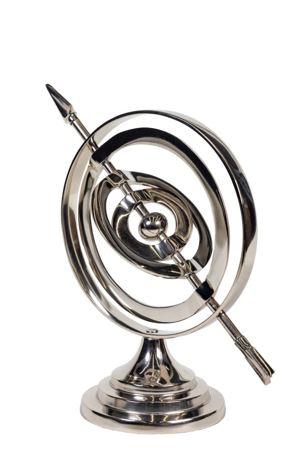 Сфера со стрелой серебро 0.3x0.21x0.21м