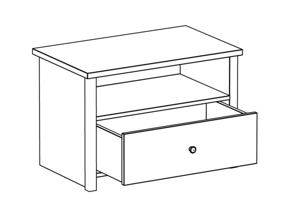 Тумба с ящиком Village ясень коимбра — изображение 3