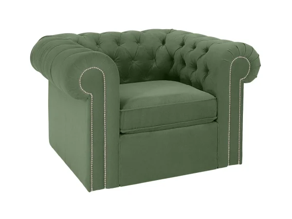 Кресло Chesterfield зеленый — изображение 2