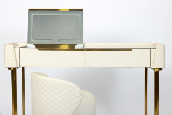 Дамский столик с креслом белый 0.76x1.2x0.4м — изображение 2