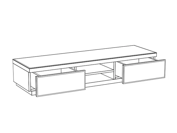 Тумба для ТВ Kristal белый — изображение 3