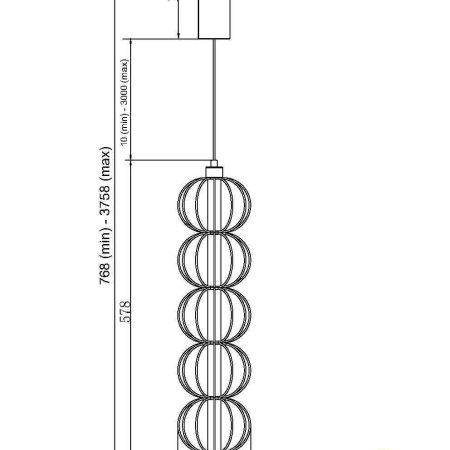 Подвесной светильник Maytoni MOD216PL-L10G3K
