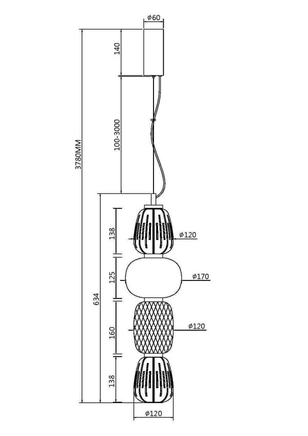 Подвесной-светильник-Maytoni-MOD267PL-L32CH3K Подвесной светильник Maytoni MOD267PL-L32CH3K
