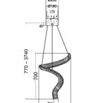 Подвесной светильник Maytoni P097PL-L48BS3K