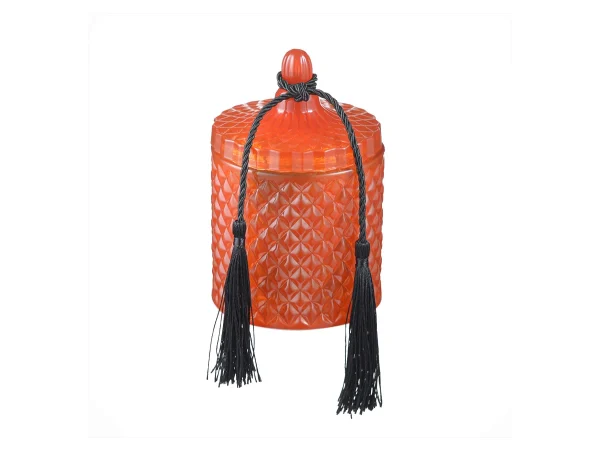 Ароматическая Свеча в стеклянной банке Манго и Шафран