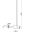 Настенный светильник (бра) Maytoni MOD237WL-L6BS3K