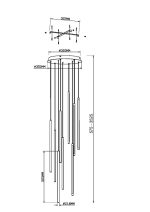 Подвесной светильник Maytoni MOD236PL-L54BS3K