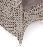 "Равенна" плетеное кресло из искусственного ротанга (гиацинт), цвет серый — изображение 3