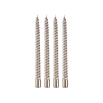 Набор из 4х свечей бронзовый металлик