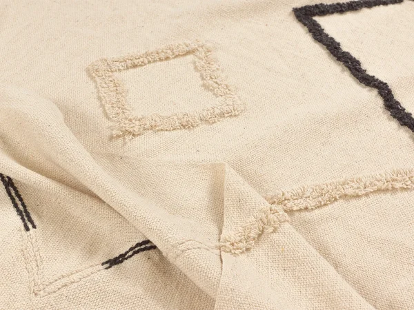 Плед Blush 170х130 черный, бежевый — изображение 3