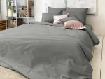 Простыня на резинке Plain Collection серый — изображение 3