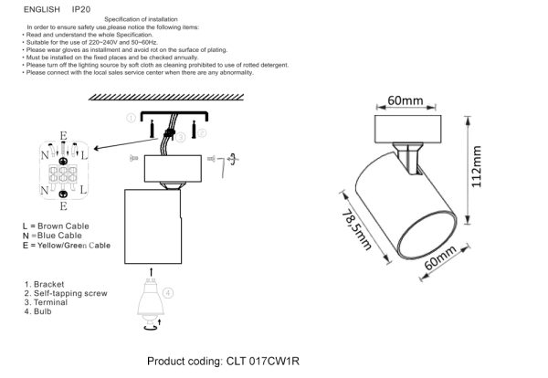 Светильник потолочный Crystal Lux CLT 017CW1R WH — изображение 2