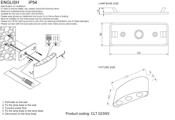 Бра Crystal Lux CLT 023W3 WH — изображение 2