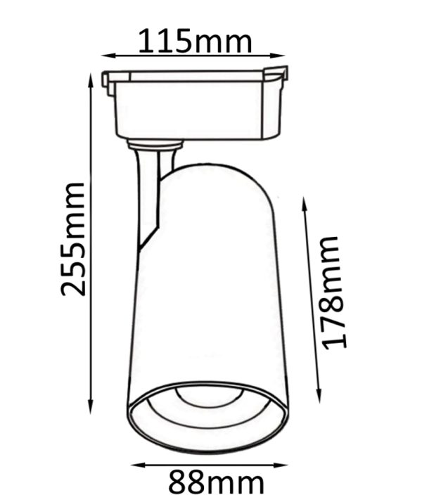 Cветильник трековый однофазный Crystal Lux CLT 0.31 006 40W BL — изображение 2