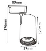 Cветильник трековый однофазный Crystal Lux CLT 0.31 007 10W BL — изображение 2