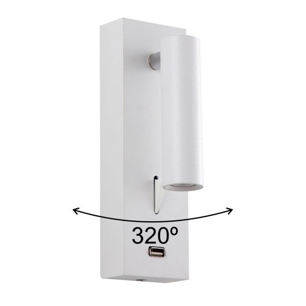 Бра Crystal Lux CLT 210W USB WH — изображение 2