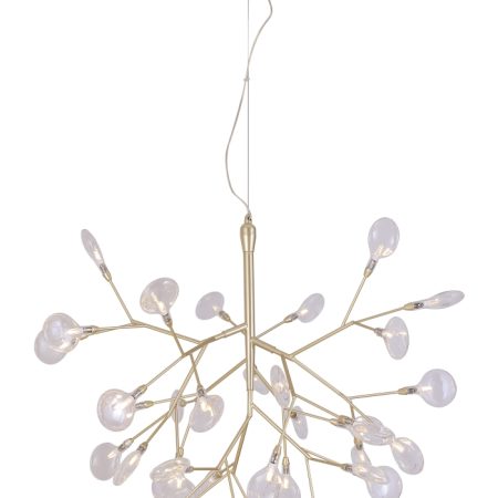 Светильник подвесной Crystal Lux EVITA SP36 GOLD/TRANSPARENT