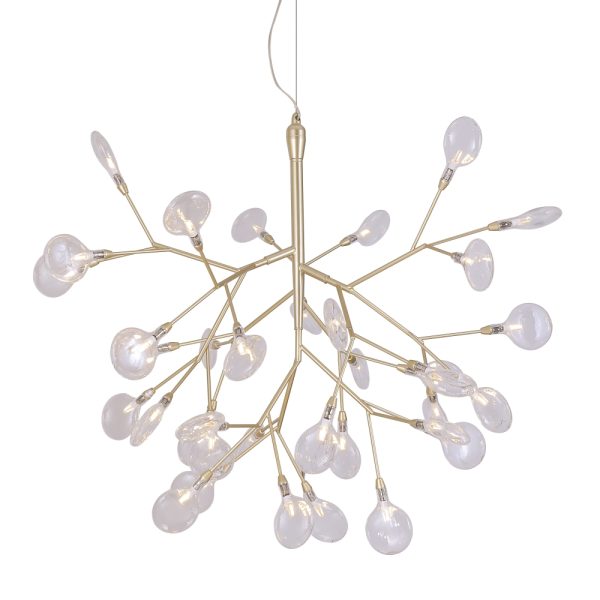 Светильник подвесной Crystal Lux EVITA SP36 GOLD/TRANSPARENT — изображение 2