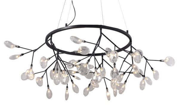 Светильник подвесной Crystal Lux EVITA SP45 D BLACK/TRANSPARENT — изображение 2