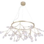 Светильник подвесной Crystal Lux EVITA SP45 D GOLD/TRANSPARENT