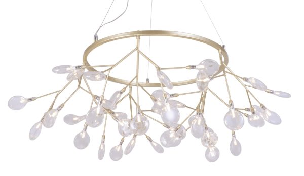 Светильник подвесной Crystal Lux EVITA SP45 D GOLD/TRANSPARENT — изображение 2