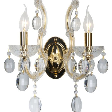 Бра Crystal Lux HOLLYWOOD AP2 GOLD