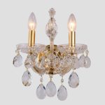 Бра Crystal Lux ISABEL AP2 GOLD/TRANSPARENT — изображение 2