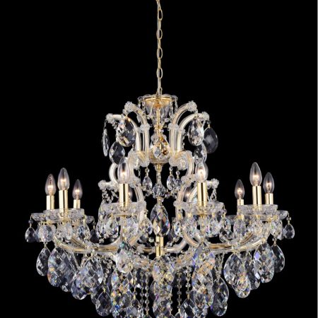 Люстра Crystal Lux ISABEL SP11 GOLD/TRANSPARENT