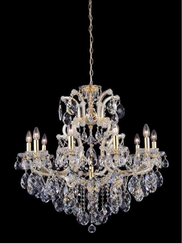 ISABEL_SP11_GOLD-TRANSPARENT Люстра Crystal Lux ISABEL SP11 GOLD/TRANSPARENT